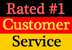 Rated number one for customer service